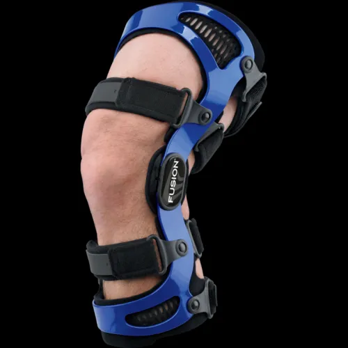 Breg - Fusion OA Plus - 13030 - Knee Brace Fusion OA Plus Medium D-Ring / Hook and Loop Strap Closure 18 to 19-1/2 Inch Thigh Circumference / 14 to 15 Inch Calf Circumference Left Knee