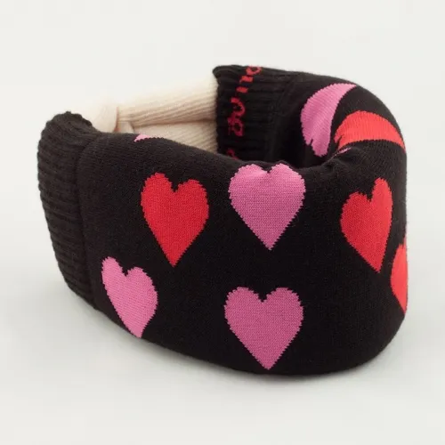 Cervical Collar Covers - From: BLKHRT To: BLKMRT - Collar Covers Black Hearts