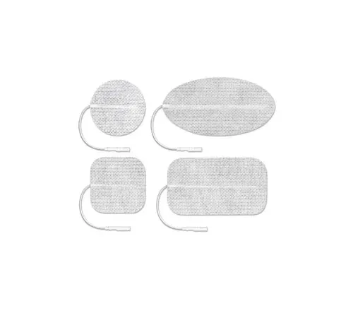 Axelgaard - CF7515 - ValuTrode Cloth Electrode, White Fabric Top, 3" x 5" Rectangle, 2/pk, 10 pk/bg, 1 bg/cs (090161)