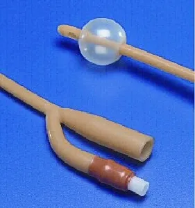 Cardinal Health - Dover - 402724 - Cardinal  Foley Catheter  2 Way Standard Tip 5 cc Balloon 24 Fr. Silicone Elastomer Coated Latex