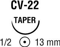 Cardinal Covidien - From: VP733X To: VP735X - Medtronic / Covidien Suture, Taper Point, Needle CV 22, Circle