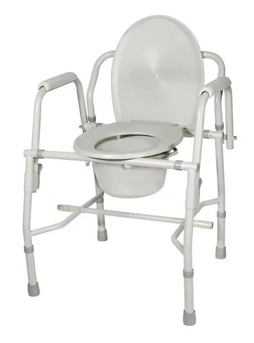 Drive Devilbiss Healthcare - From: 1066A To: 1066C - Drive Medical Bariatric Drop Arm Commode Deluxe  Assembled