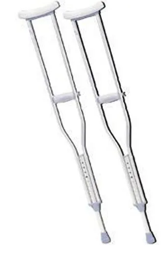 Drive Devilbiss Healthcare - Drive Medical - From: 1455A To: 1455D -  Push Button Aluminum Adj Crutch Youth 36  44  (pair)
