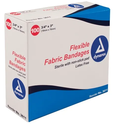 Dynarex - From: 4734 To: 4749  Adhesive Bandages  Sheer Sterile