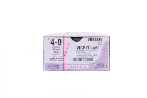 Ethicon Suture                  - Vcp363h - Ethicon Vicryl Plus Coated Antibacterial Suture Taper Point Size 20 27" Violet Braided 3dz/Bx