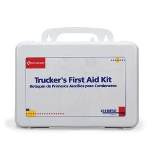 First Aid Only - 291-U/FAO - Truckers First Aid Kit,16 Unit, Plastic Case  (DROP SHIP ONLY - $50 Minimum Order)