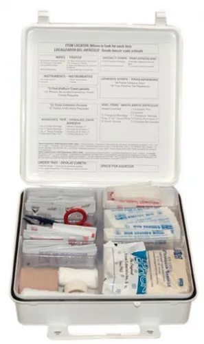 First Aid Only - From: 6088 To: 6088C - OSHA First Aid Kit, 50 Person, Plastic Case (DROP SHIP ONLY $50 Minimum Order)