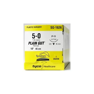 Covidien - G-82 - Absorbable Suture Without Needle Chromic Gut Size 3-0