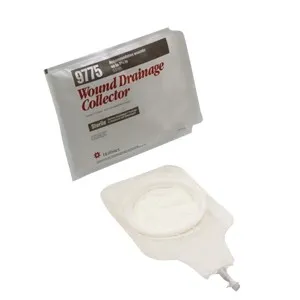 Hollister - 9775 - Wound Drainage Collector Without Barrier Medium Translucent Sterile, With Drain Valve And Access Window Medium, Reclosable Cap, Without Starter Hole And Skin Barrier, For Wounds Up To 3-3/4"