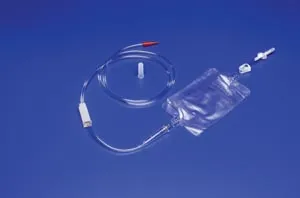 Cardinal Health - 8884702500 - Covidien Kangaroo Enteral Feeding Gravity Set with 1,000 mL Bag, Nonsterile, Easy Cap Closure with Roller Clamp Feed Rate Control, 7 1/2 ft L Tubing, DEHP free