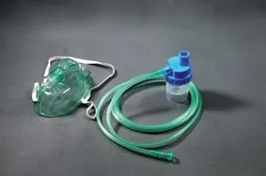 Amsino - AS75020 - Oxygen Mask, Non-Rebreather, Pediatric with 7 ft Tubing, Reservoir Bag, 50/cs