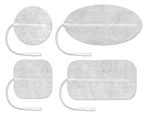 Axelgaard - CF4090 - ValuTrode Cloth Electrode, White Fabric Top, 1&frac12;" x 3&frac12;" Rectangle, 4/pk, 10 pk/bg, 1 bg/cs (090155)