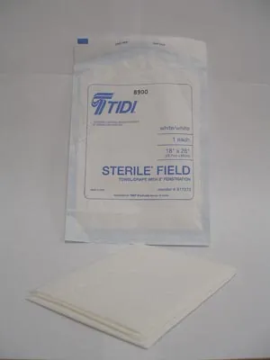 TIDI Products - 917272 - Drape, 3" Fenestration, 18" x 26", White, T/P/T, 300/cs