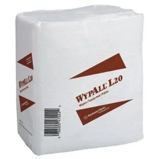 Kimberly Clark - WypAll L20 - 47022 - Task Wipe Wypall L20 1/4 Fold White Nonsterile 12 X 12-1/2 Inch Disposable