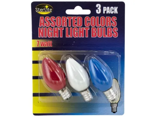Kole Imports - GI031 - Colored Night Light Bulbs