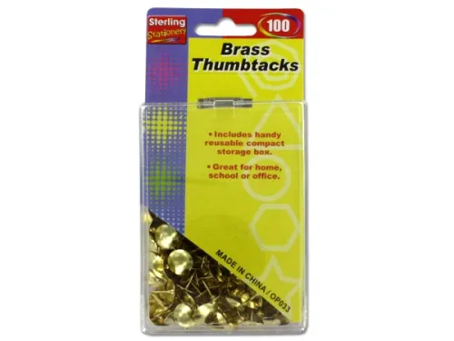 Kole Imports - OP033 - Brass Thumbtacks