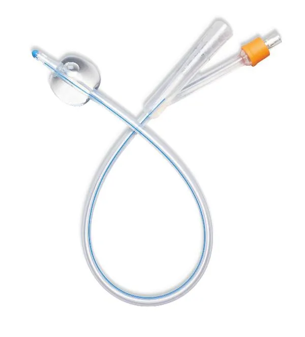 Medline - Urological Care - DYND11505 - Industries  SelectSilicone 100% Silicone Foley Catheter, 2 Way, 22 Fr, 10cc, Large Inner Lumen, Radiopaque Stripe, Sterile.