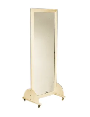Fabrication Enterprises - From: 19-1102 To: 19-1112 - Glass mirror, mobile caster base, horizontal