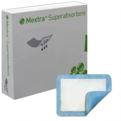 MOLNLYCKE HEALTH CARE - 610500 - Molnlycke Mextra Superabsorbent Super Absorbent Dressing Mextra Superabsorbent Polyacrylate 9 X 13 Inch Sterile