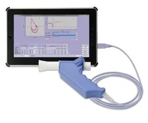 ndd Medical Technologies - 2700-3K - Easy on-PC Spirometry Kit Includes: #2700-3 Easy on-PC System, Two #2050-1 Case of 50 Spirettes, Two #2030-4 Bag of 25 Nose Clips, #2030-2 3-Liter Calibration Syringe (with adapter), #3101-2 2 Year Extended Warra
