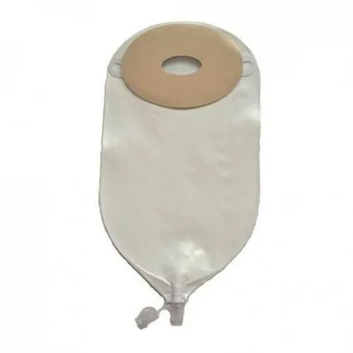 Nu-Hope - Nu-Flex - 46-8834-FV-DC - Nu-Flex Oval "A" Deep Convex Urine Pouch Cut-To-Fit With Barrier and Flutter Valve.  Durable Vinyl is Strong and Lightweight, Easy Application.