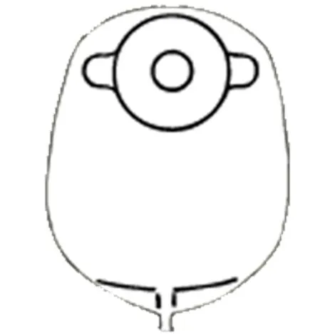 Nu-Hope - 8357-FV-DC-5 - Mid-Size Post-Op Deep Convex Urinary Pouch With Flutter Valve, 7/8" Pre-Cut Opening With 5" Foam.