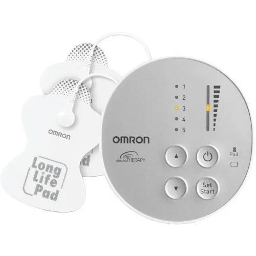 Omron Healthcare - PM400 - Omron Pocket Pain Pro TENS Unit. Includes units, electrode cords, 2 long life pads, pad holder, 2 AA batteries, Quick Start Guide and Instruction Manual.