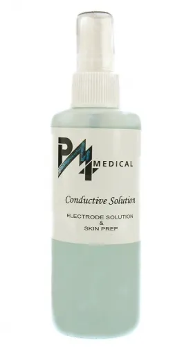 Pain Management Tech - PMT-CS4 - Electrotherapy Electrolyte Spray 4 oz., plastic bottle.  Increases conductivity, eliminates hot spots, prevents electrode dry out and takes the sting out of muscle stimulation.