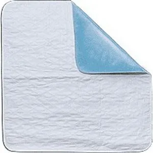 Cardinal Health - Med - ZRUP3672R - Cardinal Health Essentials 36" x 72" Reusable Underpad, Ibex Quilted.  Non-slip, waterproof, PVC backing.  Moderate absorbency 8 oz. soaker.  Machine washable.  Comes packed in a clear retail package.