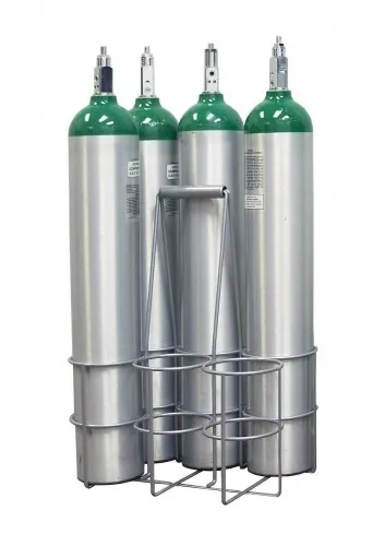 Responsive Respiratory - 150-0257L - 6 Cylinder D / E / M9 Milkman-style Carrier