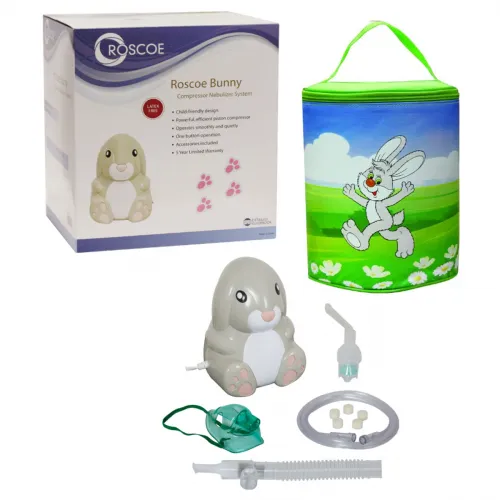 Roscoe - BUNNY-DRW - Roscoe Bunny Compressor Nebulizer with Nebulizer Kit with Bag.