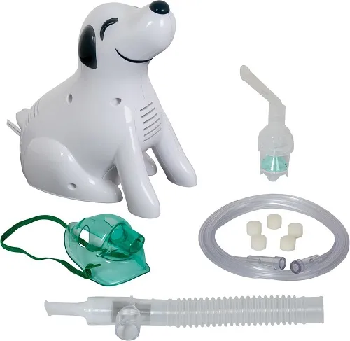 Roscoe - From: DOG-TRGR To: DOG-TRUWB - Pediatric Dog Nebulizer with disposable and reusable neb kits