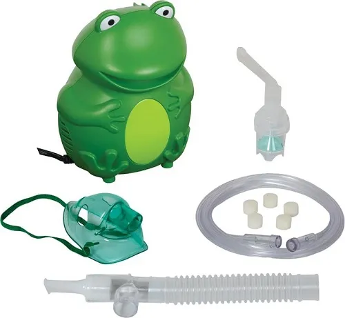 Roscoe - From: FROG-TRGR To: FROG-TRUWB - Pediatric Frog Nebulizer with disposable and reusable neb kits