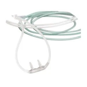 Medline - Softech Plus - HUD1870 -  Nasal Cannula Continuous Flow  Adult Curved Prong / NonFlared Tip