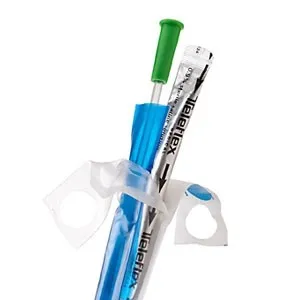 Teleflex - 220600160 - FloCath Quick hydrophilic coude catheter, 16 Fr 16" with 0.9% saline pouch and protective catheter sleeve.