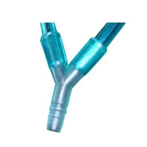 Salter Labs - 1227-2-2-10 - Y-Connector With Two 2 Ft. Bonded Green Tube, With Ribbed End Fittings