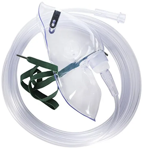 Bound Tree Medical - 30054 - Curaplex Oxygen Mask, Adult, Elongated, Med Conc, 7 Ft Tubing  50ea/cs
