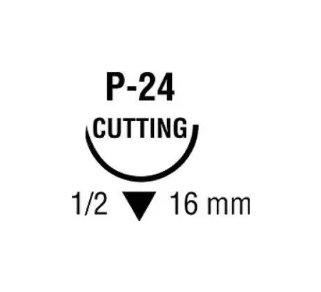 Medtronic / Covidien - SC5643G - Suture, Premium Reverse Cutting, Undyed, Needle P-24, Circle