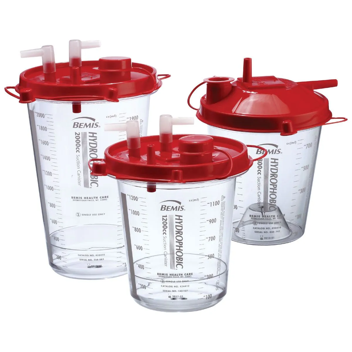 Gemco Medical - SCAN-1100-ORG - Disposable Suction Canister, Hydrophobic