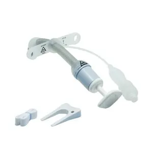 Smiths Medical Asd - Bivona - 67PFS35 - Bivona FlexTend TTS Pediatric V Neck Flange Tracheostomy Tube, Size 3.5. Sterile with obturator, twill tape and disconnection wedge. I.D. 3.5 mm x O.D. 5.3 mm x 86 mm  overall length.