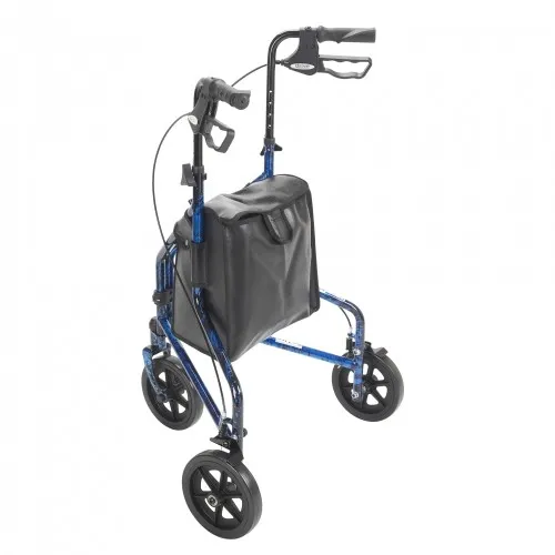 Drive Medical - From: 10289bl-drv To: 10289rd-drv - 3 Wheel Rollator Rolling Walker with Basket Tray and Pouch