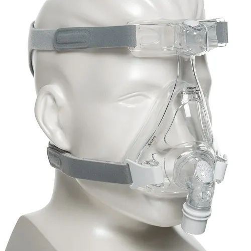 Sunset - Amara - From: CMR1106620 To: CMR1106621 - sunset Respironics  Full Face CPAP Mask with Gel & Silicone Cushions