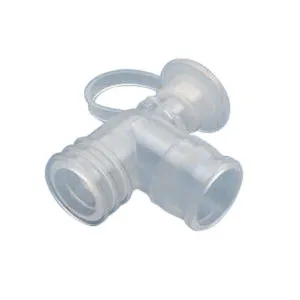 Vyaire Medical - 001550 - AirLife Elbow Ventilator with Suction Port and Cap, 22mm I.D. x 22mm O.D.